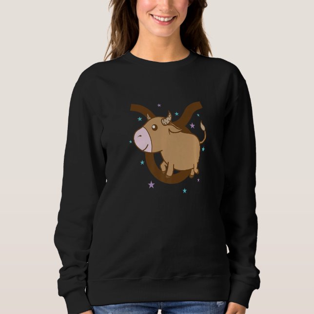 Sudadera Taurus Zodiac Sign as Animal Horoscope (Anverso)