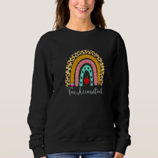 Sudadera Tax Accountant Leopard Rainbow Accounting Back To 