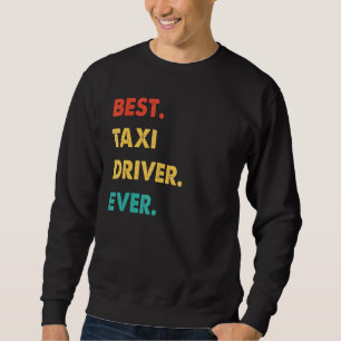 Sudadera Taxista Profesional Retro Mejor Conductor De Taxi