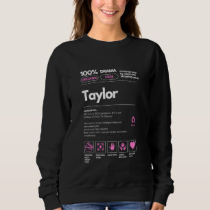 Sudadera Taylor Name, regalo para las mujeres Taylor Sarcas