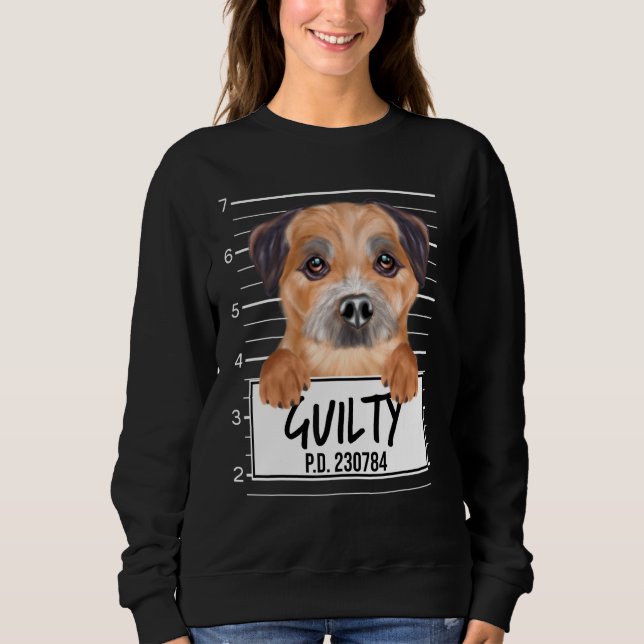 Sudadera Taza de Border Terrier Culpable (Anverso)