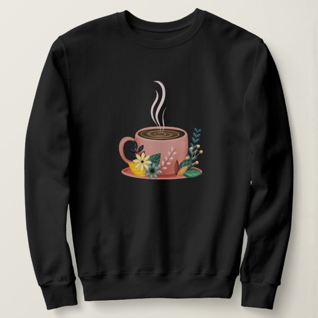 Sudadera Taza de café acogedora (Anverso del diseño)