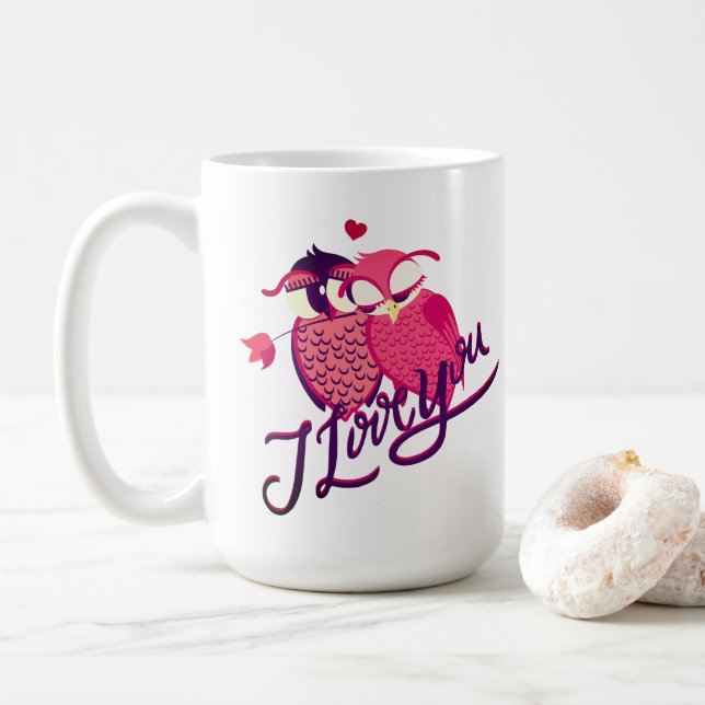 Sudadera Taza de Café para Parejas Te Amo (Con donut)