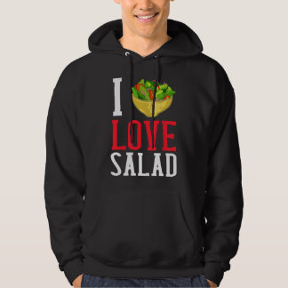 Sudadera Tazón de aderezo vegano Me encanta la ensalada