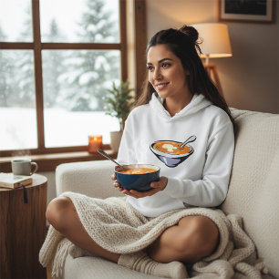 Sudadera Tazón de sopa de tomate con cuchara