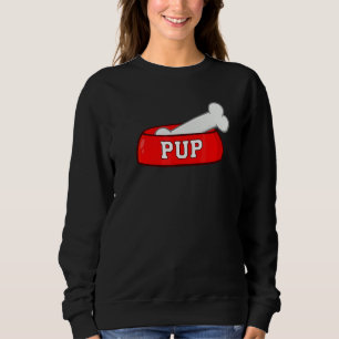 Sudadera Tazón para perro cachorro con hueso de perro