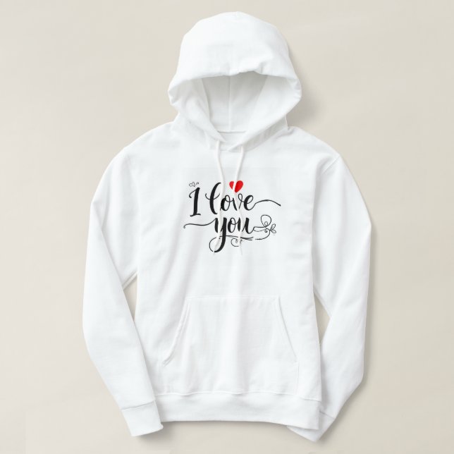 Sudadera Te amo (Diseño del anverso)