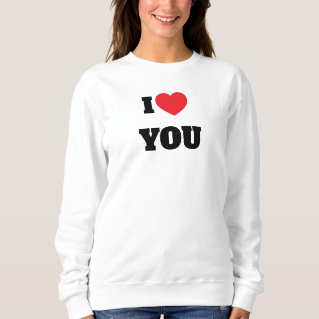 Sudadera Te amo (Anverso)