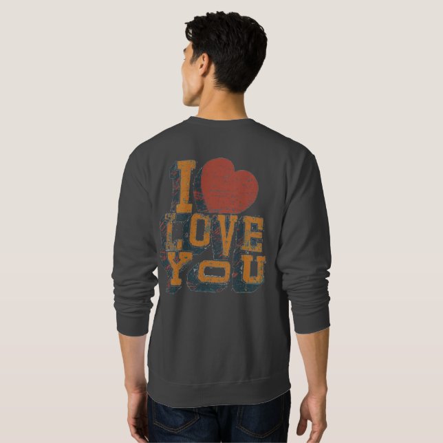 Sudadera Te amo a los hombres (Reverso completo)