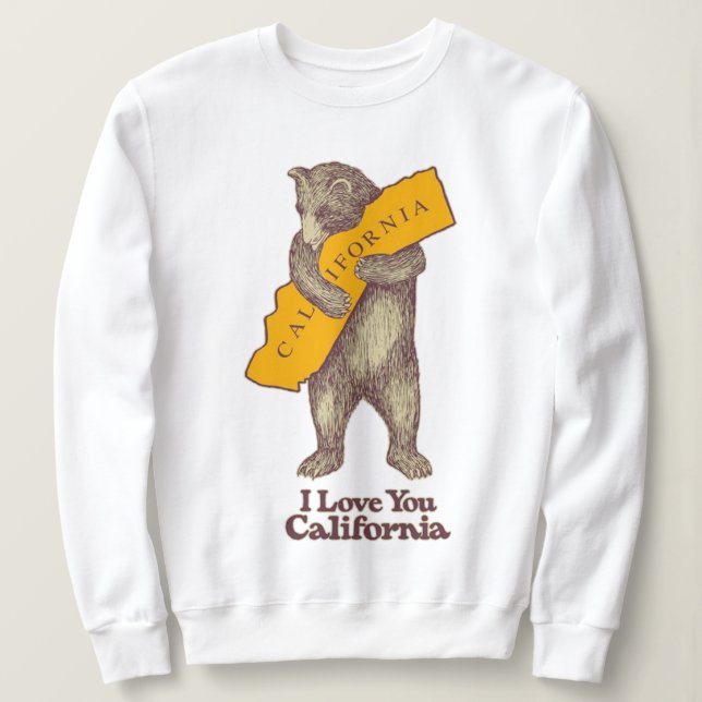 Sudadera Te Amo California (Anverso del diseño)