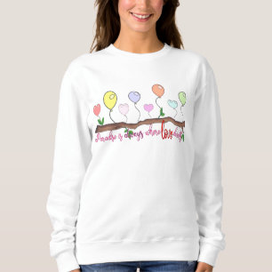 Sudadera Te amo cariño, amor en globo