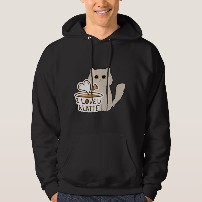 Sudadera Te amo Latte T-Shirt (Anverso)