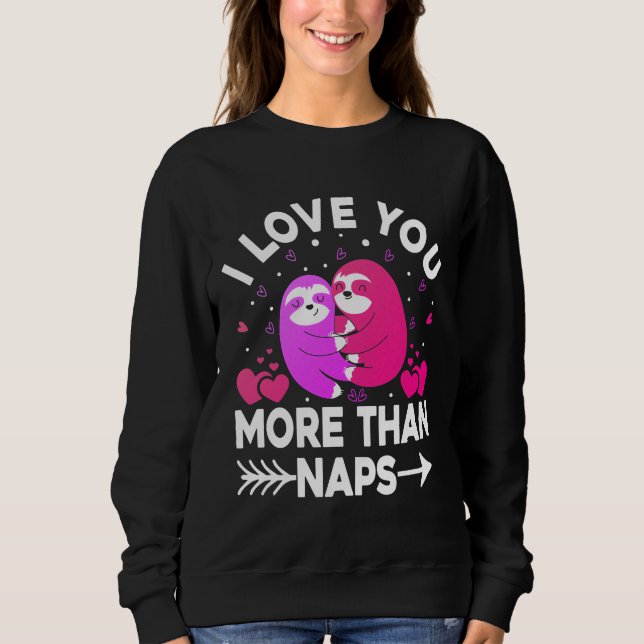 Sudadera Te amo más que las sábanas rosadas y moradas (Anverso)