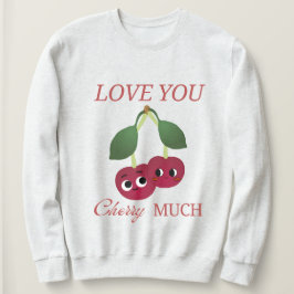 SUDADERA TE AMO MUCHO CHERRY