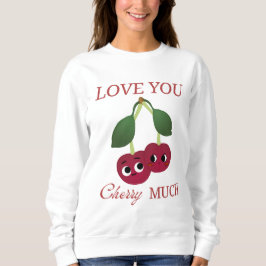 SUDADERA TE AMO MUCHO CHERRY