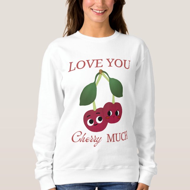 SUDADERA TE AMO MUCHO CHERRY (Anverso)