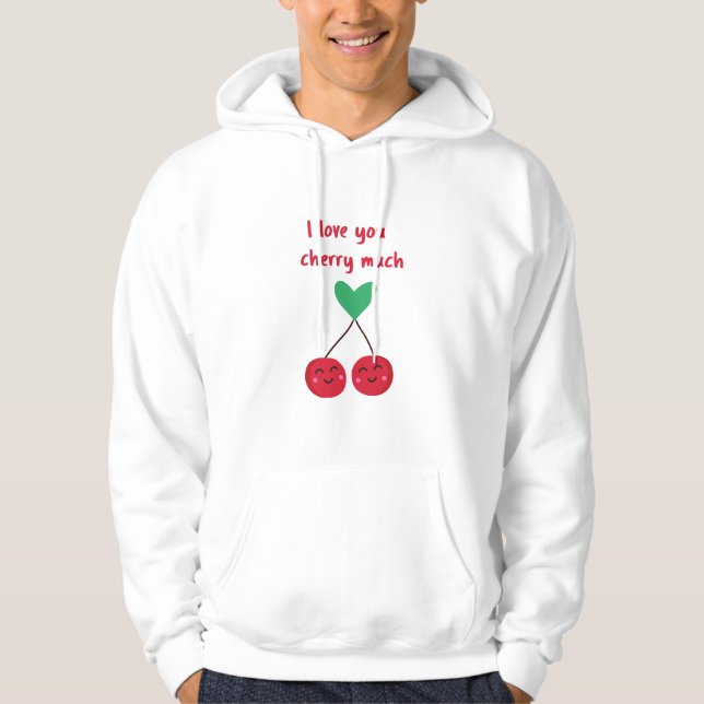 Sudadera Te Amo Mucho Cherry San Valentín (Anverso)