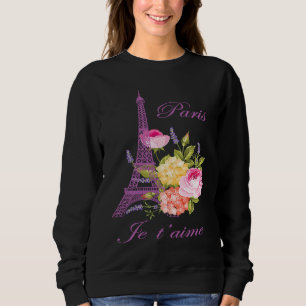 Sudadera Te amo París Francia Ciudad del Amor Torre Eiffel 