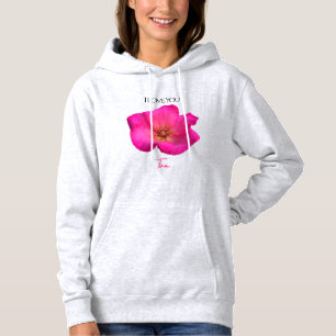Sudadera Te Amo - Rosa - San Valentín Personalizado