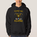 Sudadera Te Amo Un Pun Judío Latke Funny Hanukkah Chanu<br><div class="desc">Te Amo Un Pun Judío Gracioso Latke Hanukkah Chanukah</div>