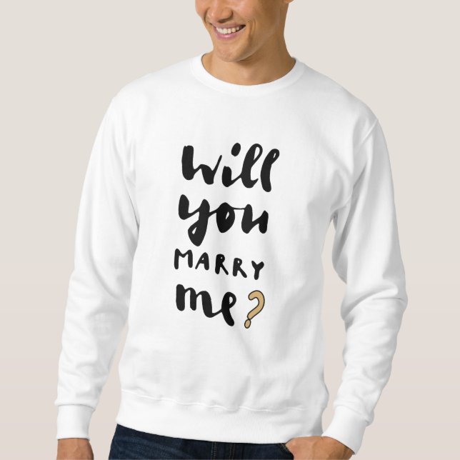 Sudadera ¿Te casarás conmigo? (Anverso)