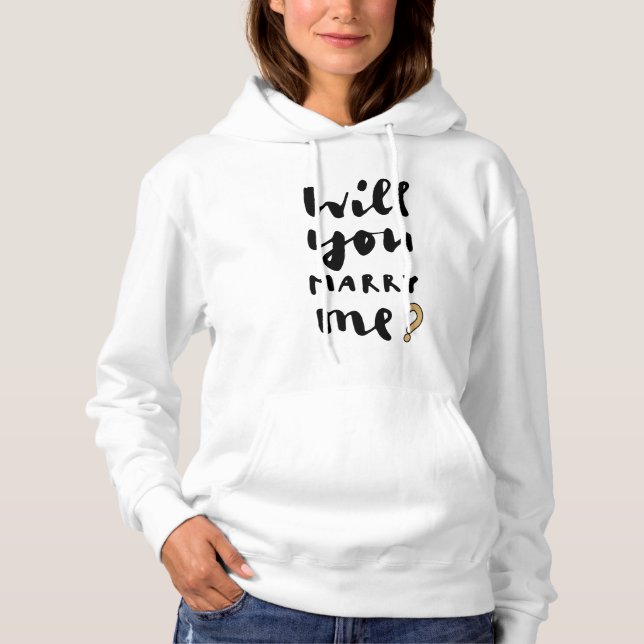 Sudadera ¿Te casarás conmigo? (Anverso)