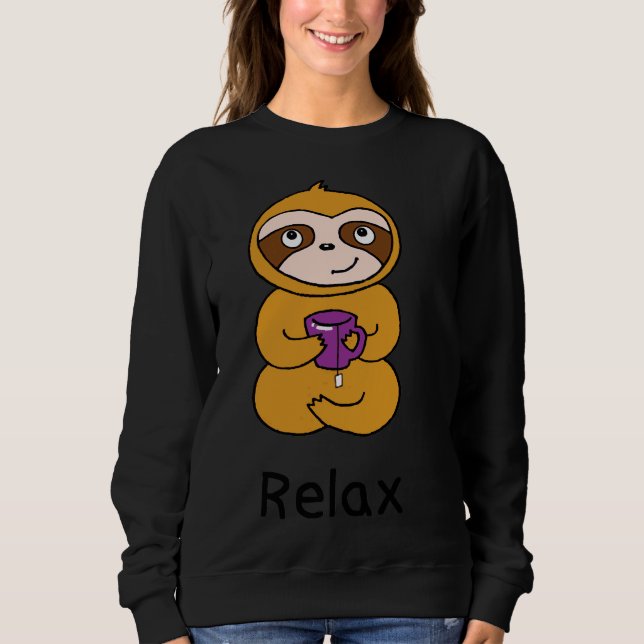 Sudadera Té de bebida espumoso y relajado (Anverso)