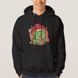 Sudadera Té de Boba de Rana Sombrero de Hongo Cottagecore E