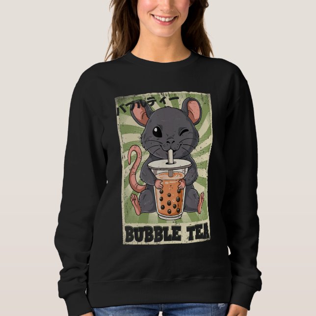Sudadera Té de Boba Rata Té de Burbujas (Anverso)