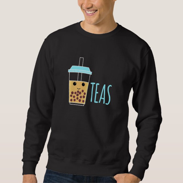 Sudadera Té de Boba Té de Burbujas Pareja Tés   (Anverso)