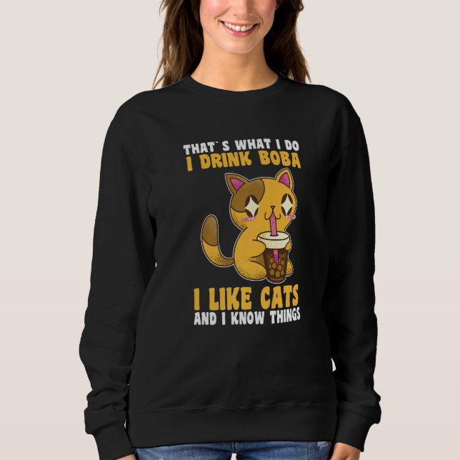 Sudadera Té de burbuja de té de Boba (Anverso)