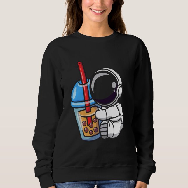 Sudadera Té de burbuja del astronauta Boba (Anverso)