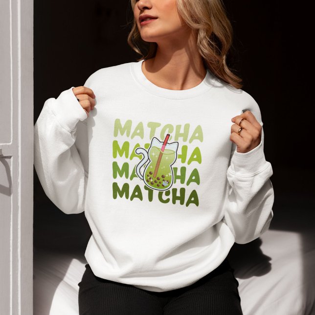 Sudadera Té de burbuja Matcha (Subido por el creador)