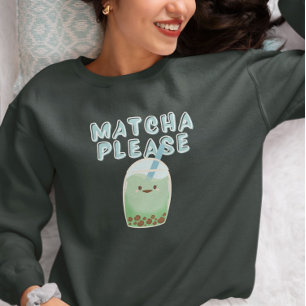 Sudadera Té de burbuja Matcha