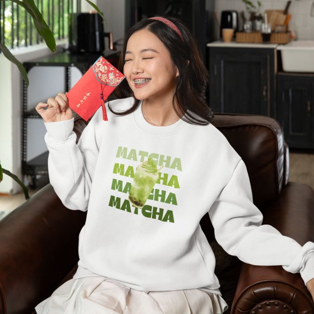 Sudadera Té de burbuja Matcha (Subido por el creador)