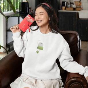Sudadera Té de burbuja Matcha