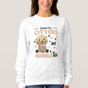 Sudadera Té de burbuja Otter Chocolate Sweet Animals Boba