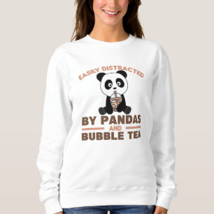 Sudadera Té de burbuja Panda Chocolate Sweet Animals Boba
