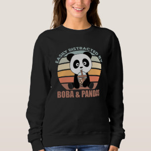 Sudadera Té de burbuja Panda Chocolate Sweet Animals Boba