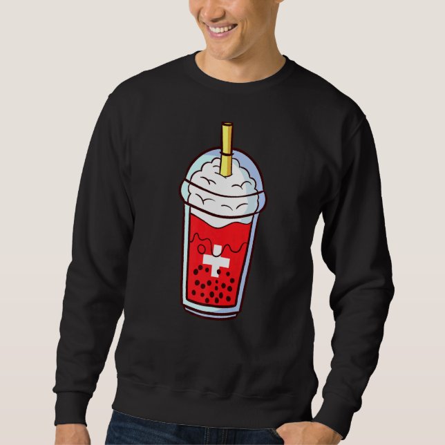 Sudadera Té de burbuja suizo Suiza (Anverso)