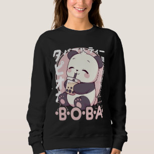 Sudadera Té de burbujas Panda Boba Kawaii Panda Anime Neko