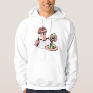 Sudadera Té de burbujas y descanso de pastel de matcha con