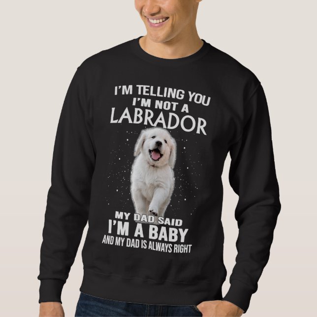 Sudadera Te Digo Que No Soy Un Perro De Labrador (Anverso)