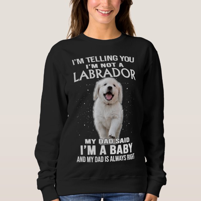 Sudadera Te Digo Que No Soy Un Perro De Labrador (Anverso)