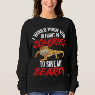 Sudadera Te empujaría delante de zombies para salvar mi ser