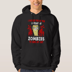 Sudadera Te Empujaría Frente A Zombies Para Salvar Mi Ca