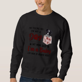 Sudadera Te estoy diciendo que no soy un perro, mi mamá dij