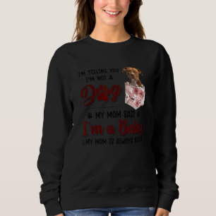 Sudadera Te estoy diciendo que no soy un perro, mi mamá dij