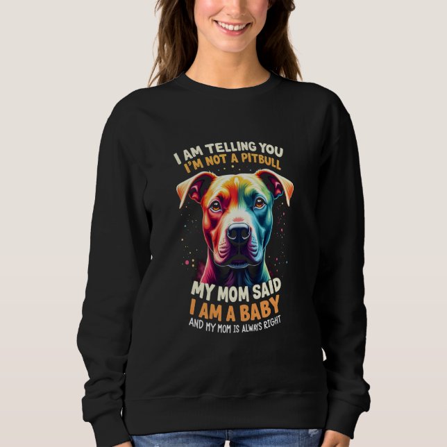 Sudadera Te estoy diciendo que no soy un Pitbull (Anverso)