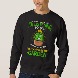 Sudadera Te estoy escuchando, pero en mi cabeza estoy jugan